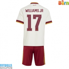 Billiga Spanien Nico Williams #17 Bortatröja Barn VM 2026 Kortärmad (+ Korta byxor)